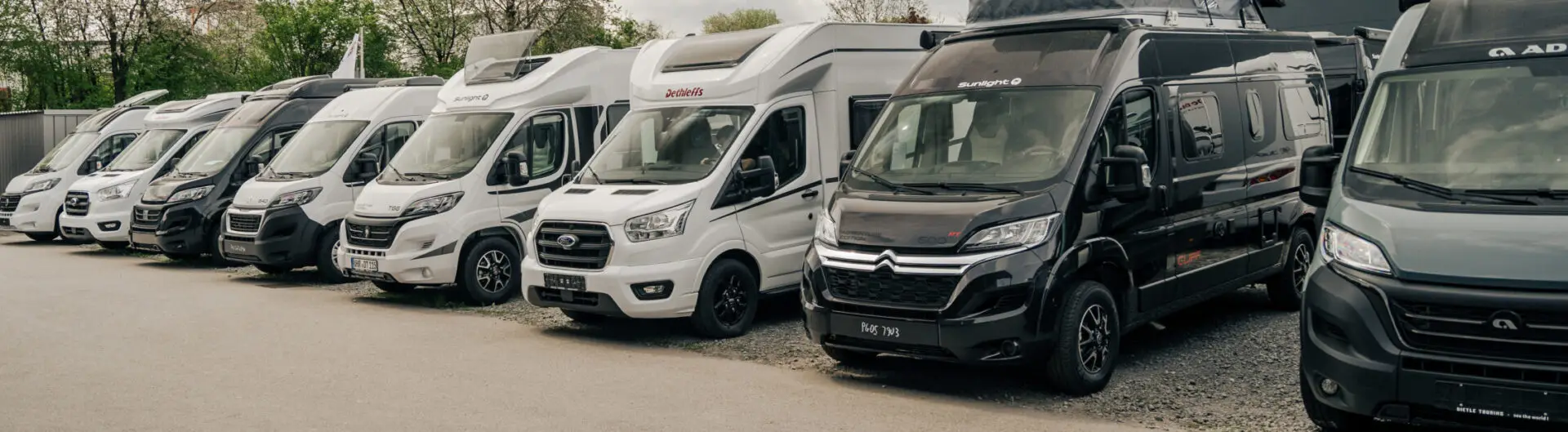 Wohnmobil-Ausstellung von Dietle Touring in Bretzfeld aus der Luft